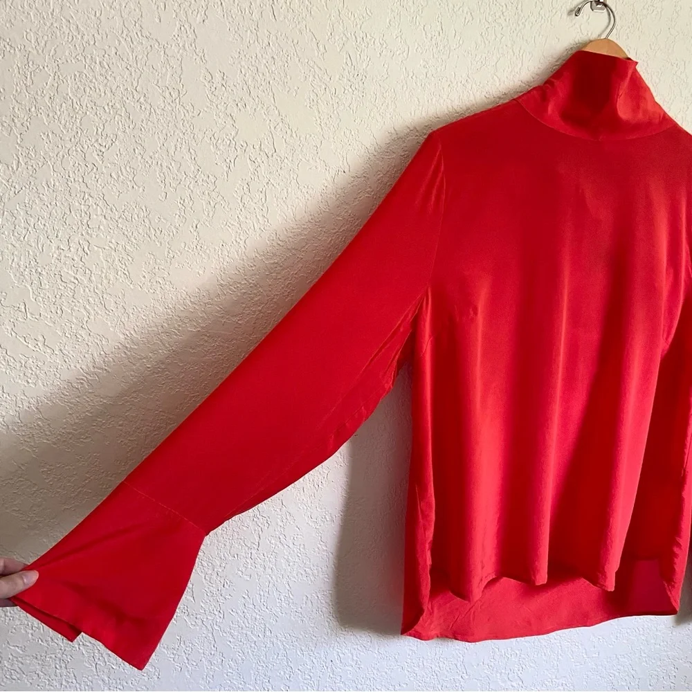 J.Crew Reversible-Bow Silk Top